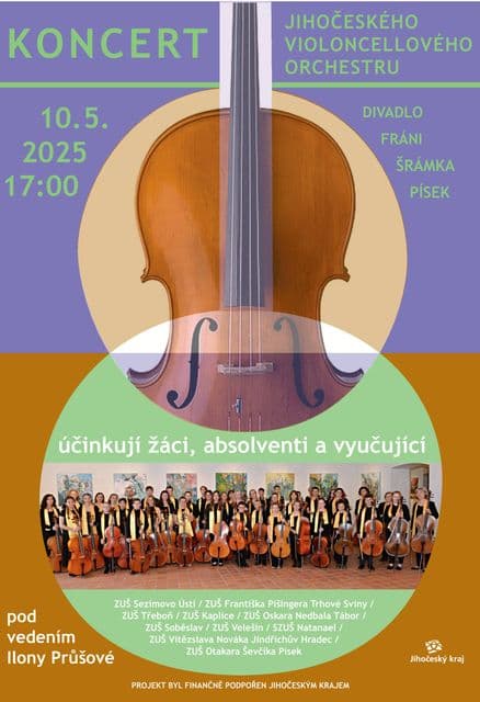 Koncert Jihočeského violoncellového orchestru